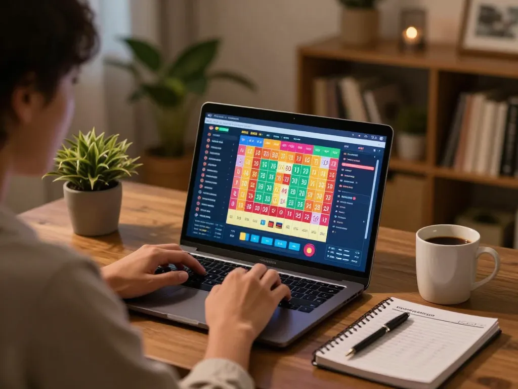 Pemain yang terlibat sedang merencanakan strategi selama sesi toto togel online di rumah.