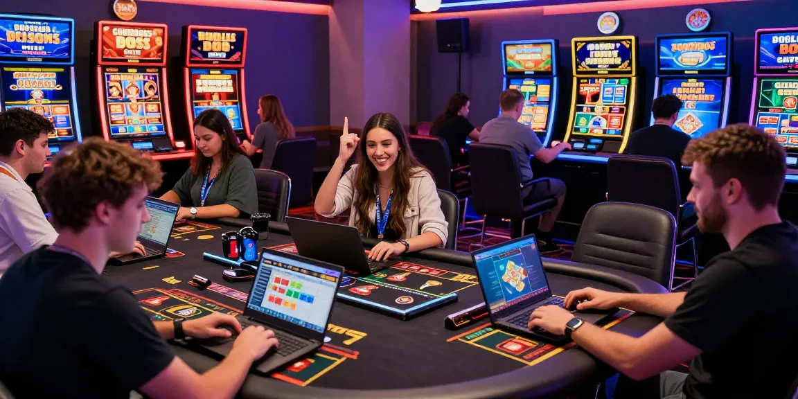 Engaging online casino gameplay at https://ghsc.co.uk, showcasing players enjoying vibrant slots and live dealer games, highlighting the freedom of non-UK casinos.