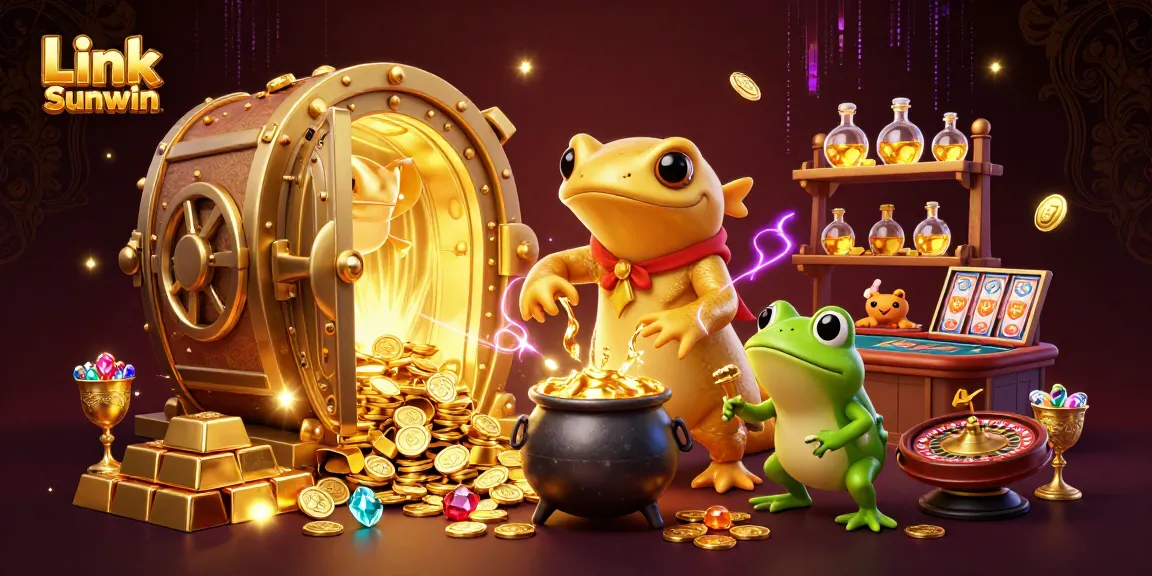 Experience exhilarating gameplay at Link Sunwin with vivid 3D characters and sparkling casino elements.