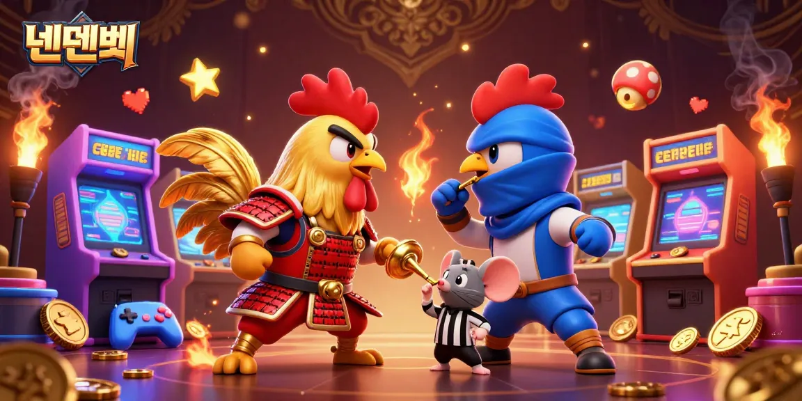 Experience thrilling roosters showdown while exploring 텐텐벳's amazing gaming adventures.