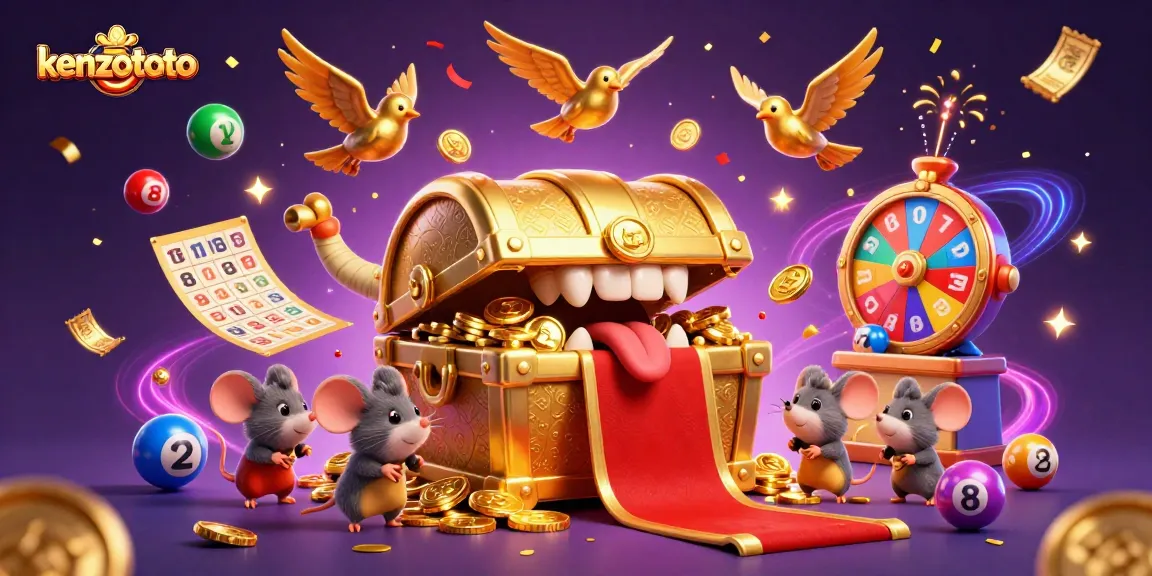 Spin and win with kenzototo's vibrant lottery theme, showcasing colorful balls and game elements!