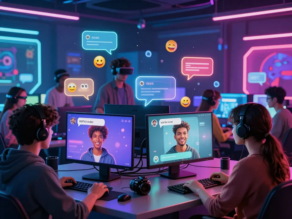 Interactive NSFW chat environment showcasing diverse avatars in engaging conversations.
