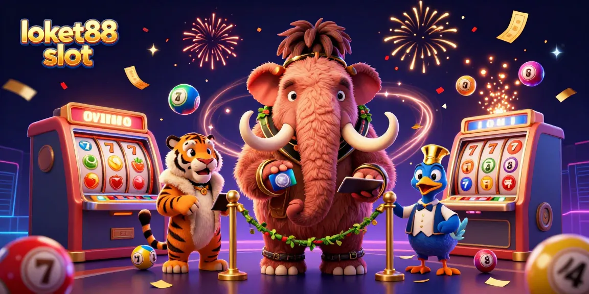 Engage with the exciting loket88 slot experience featuring a unique casino bouncer scene.