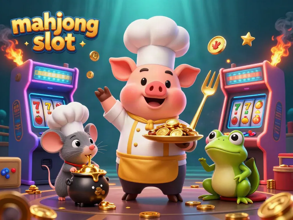 Experience the excitement of mahjong slot gaming with dynamic characters and vibrant casino elements.