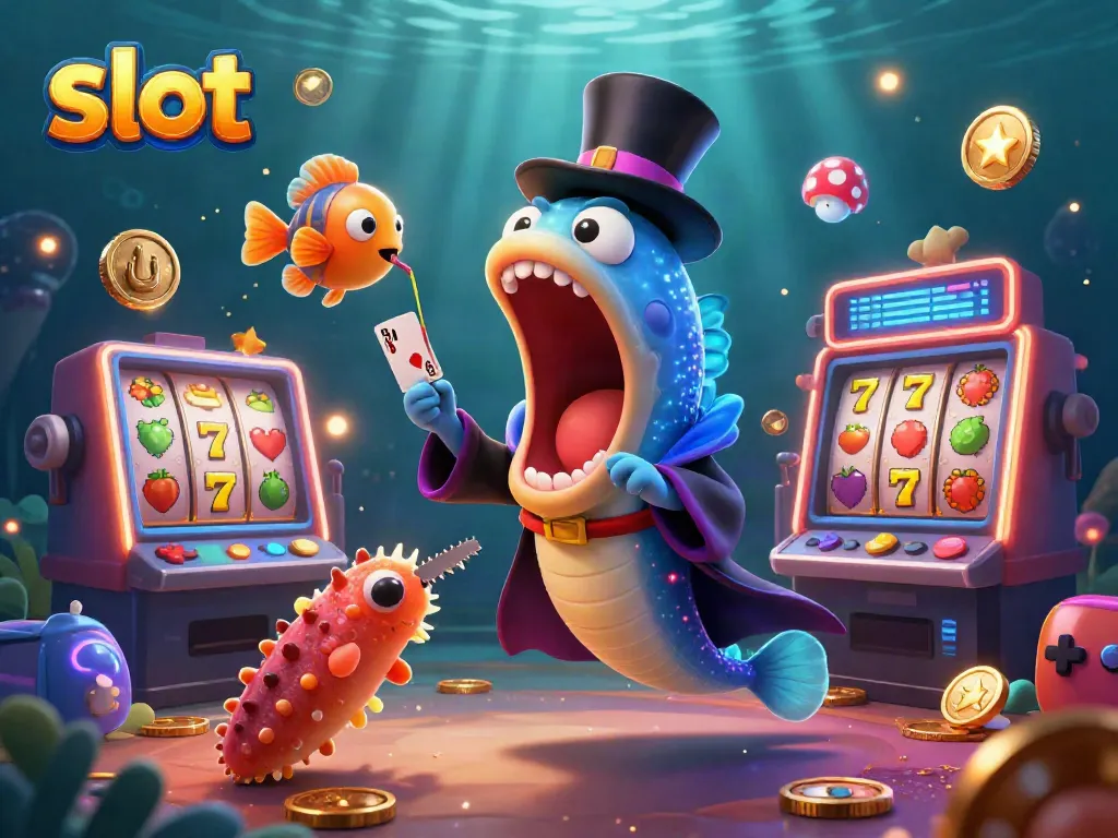 Slot menghadirkan pengalaman menyenangkan dengan monster laut animasi dan mesin slot berwarna cerah.