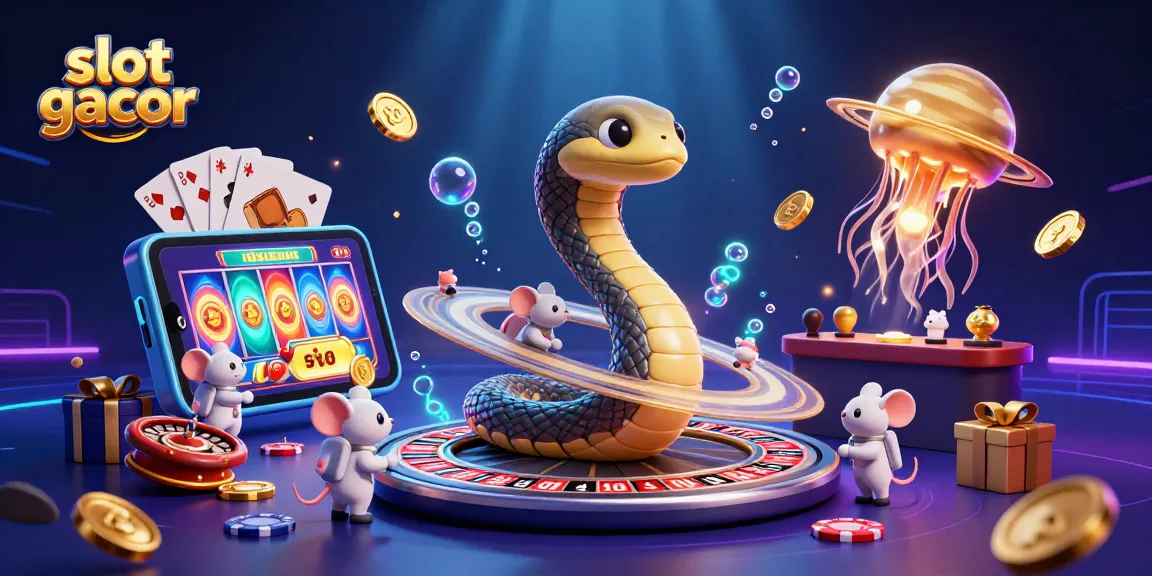 Slot gacor menunjukkan karakter unik di ilustrasi 3D menampilkan permainan slot yang menarik dan peluang menang.