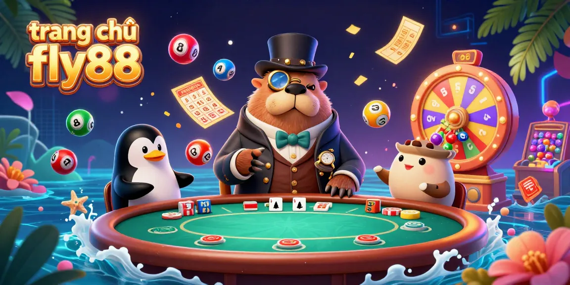 Experience vibrant gaming action on trang chủ fly88 with a lively underwater poker scene.