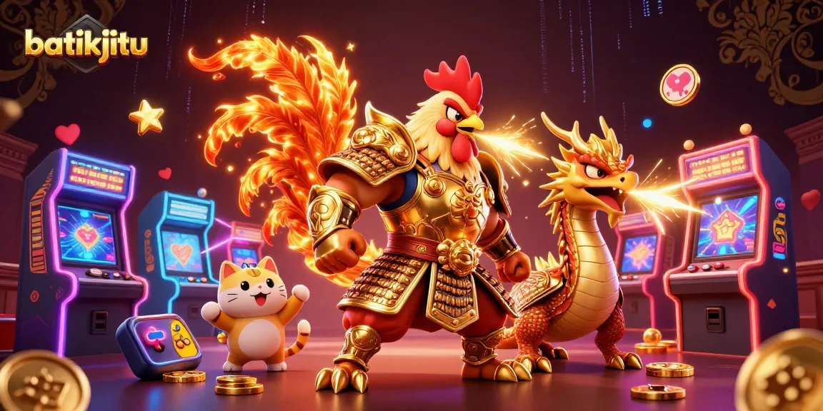 Bermain di situs batikjitu dengan kekuatan tambahan dari karakter 3D berpakaian armor, didukung gemerlap elemen kasino.