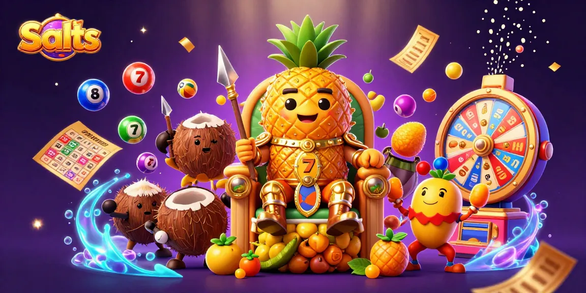 Spin to win at Slots with vibrant characters and dynamic game elements in a lively casino scene.
