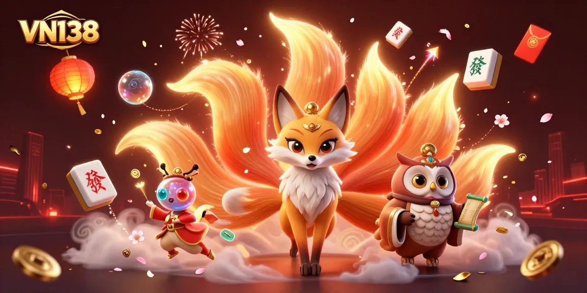 Experience thrilling gameplay at VN138, featuring vibrant spirits and festive elements enhancing the excitement.