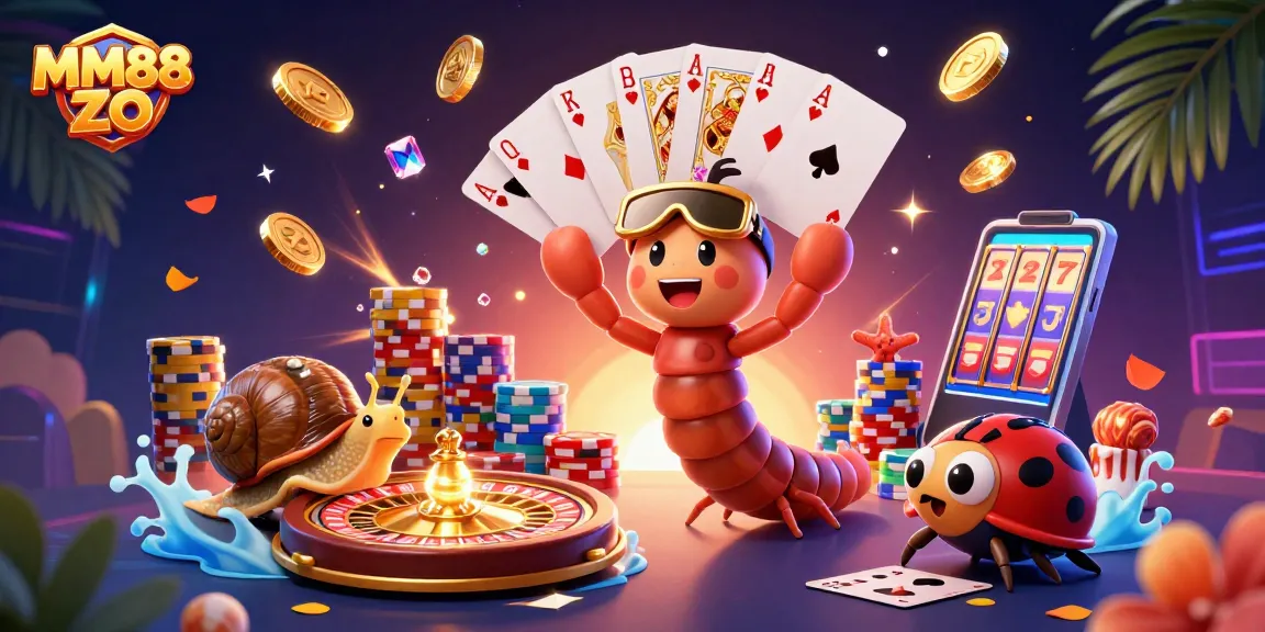 Experience the thrill of MM88 ZO with vibrant casino characters and dynamic gaming elements.
