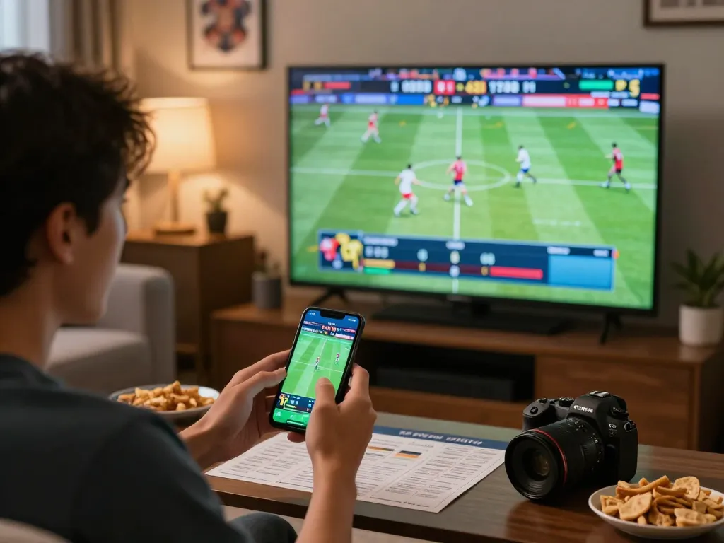 Enjoying an online sports betting session on Fun88 com while cheering for the game.