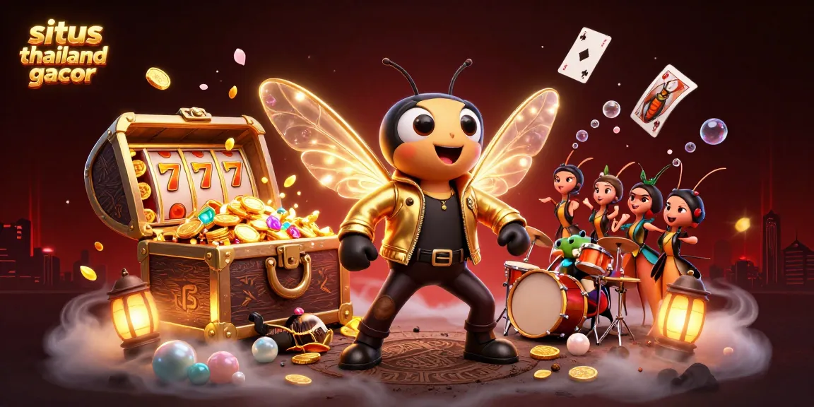 Experience situs thailand gacor with vibrant slot reels, golden treasures, and dynamic game elements.