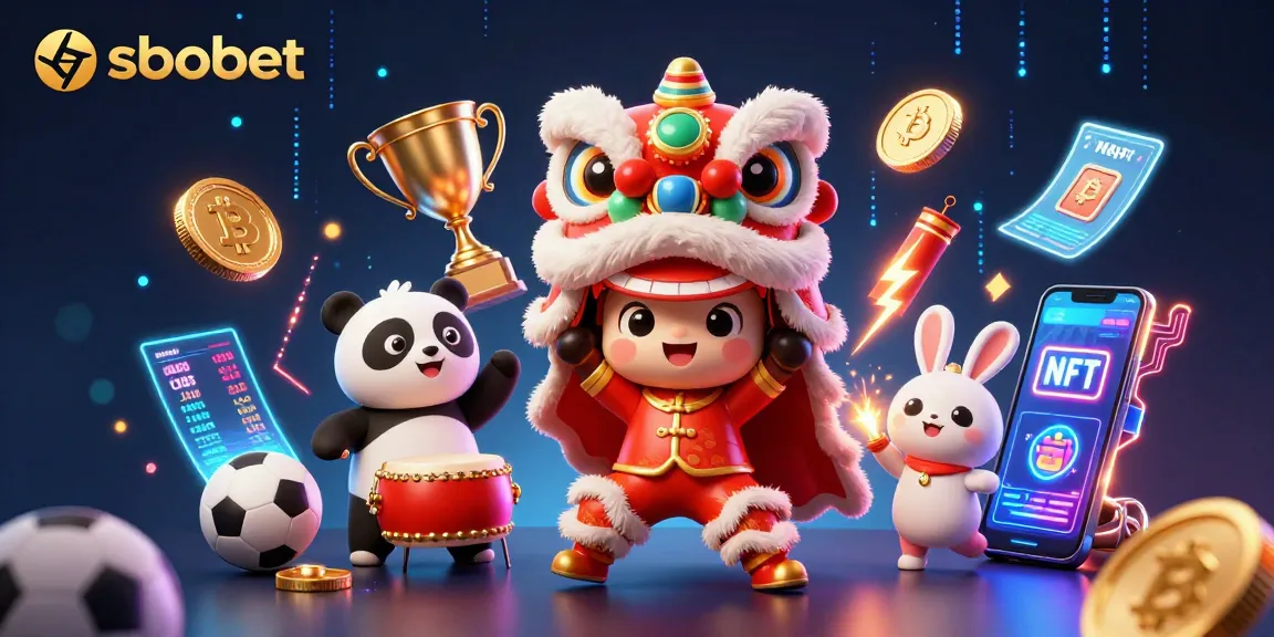 SBOBET sports betting action with vibrant characters amid dynamic visuals.