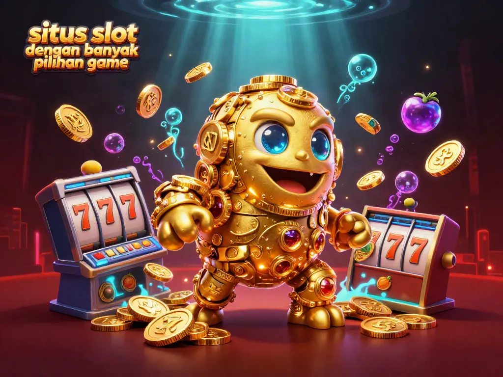 Menangkan jackpot di situs slot dengan banyak pilihan game melalui ilustrasi 3D menarik ini.