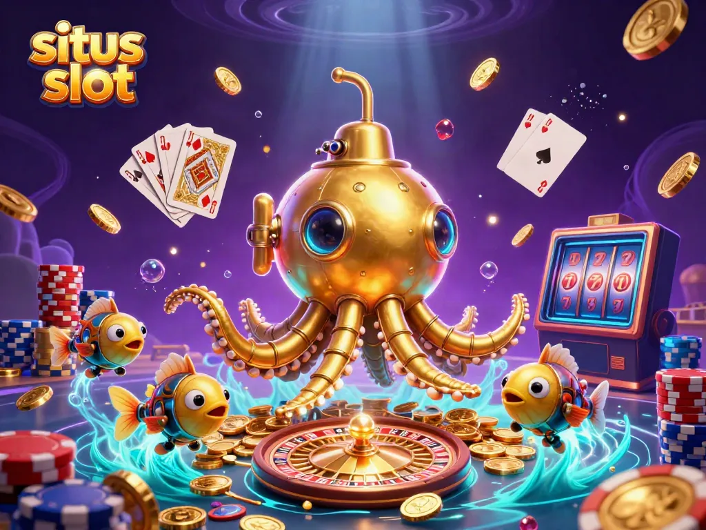 Permainan slot gacor di situs slot dengan ilustrasi kartun 3D yang mendetail.