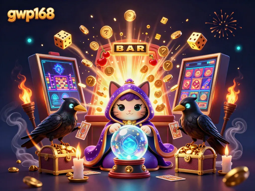 Mengakses permainan slot gacor di gwp168 yang menyenangkan dengan karakter unik dan elemen kasino lainnya.