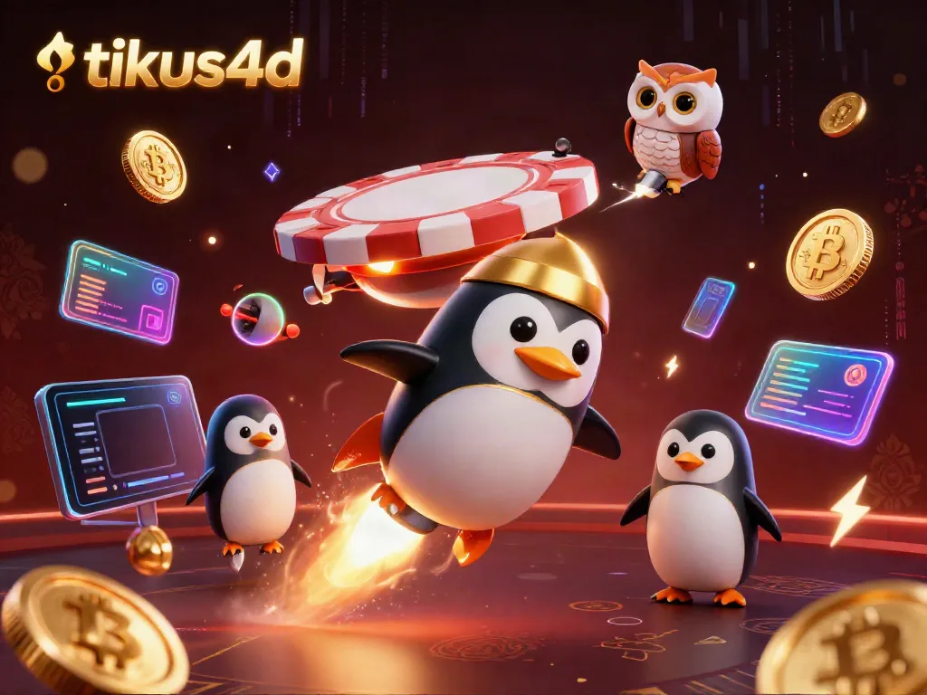 Experience winning strategies on tikus4d with vibrant 3D visuals of games and crypto elements.
