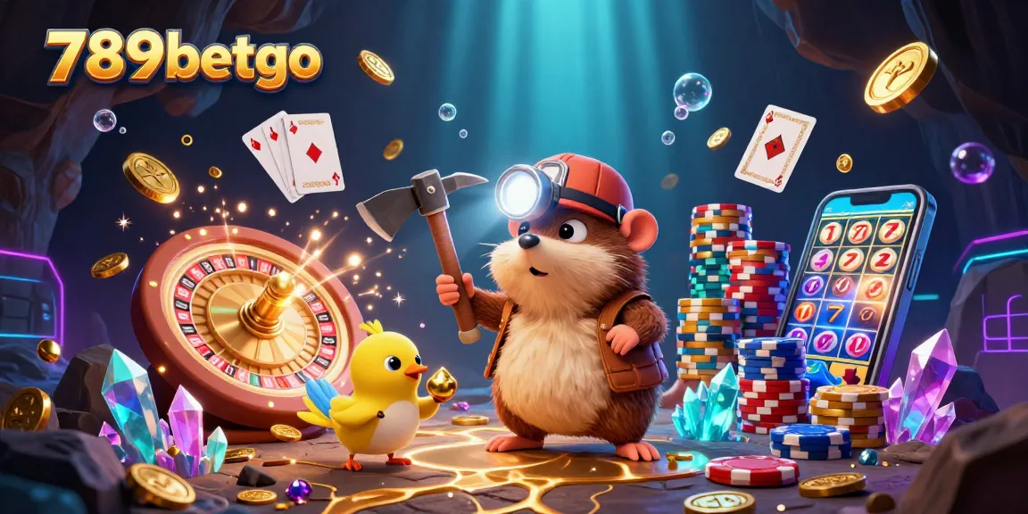 Experience the exciting world of 789betgo with vibrant treasure hunt scenes filled with gold coins and casino elements.