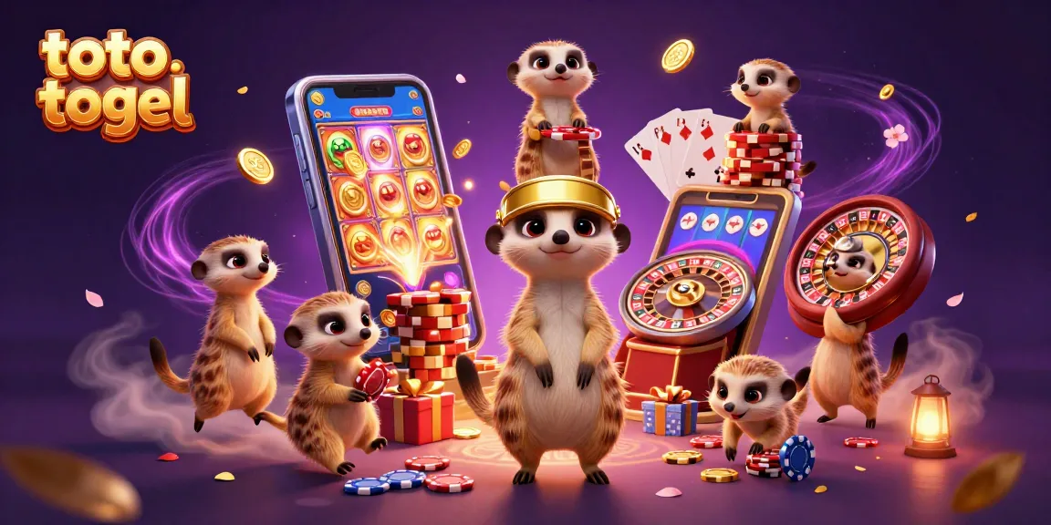 Experience thrilling gameplay with toto togel amidst lively meerkat casino action.