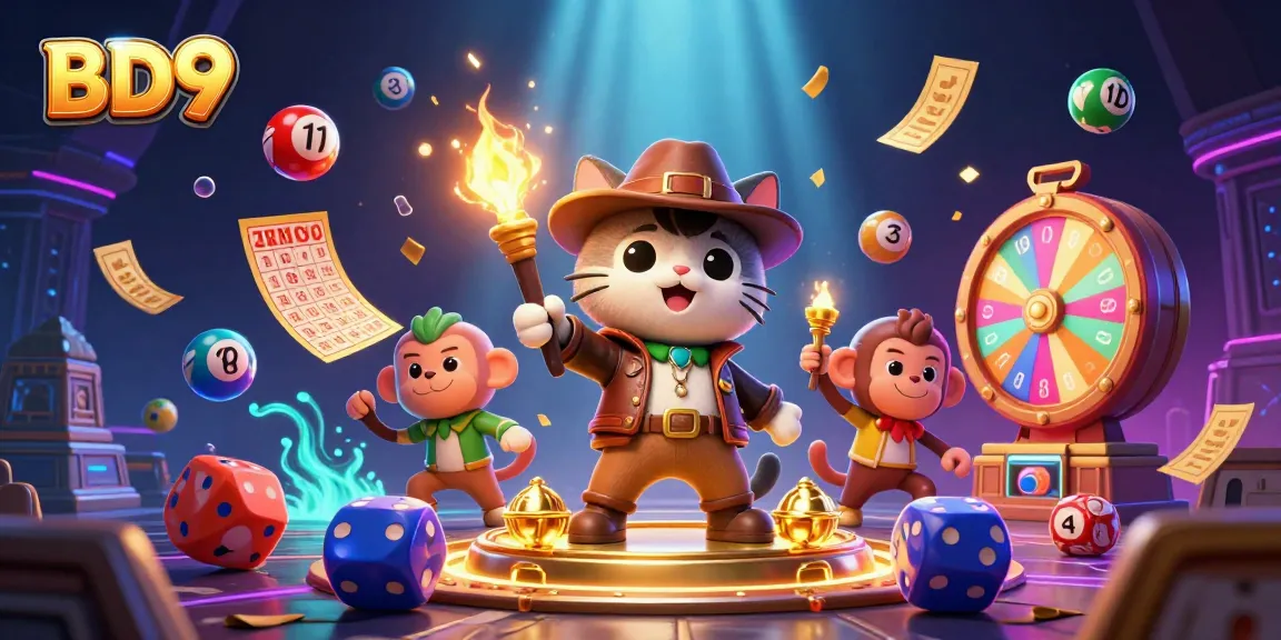 Engage in the thrilling BD9 adventure as a daring cat explorer uncovers a golden casino relic.