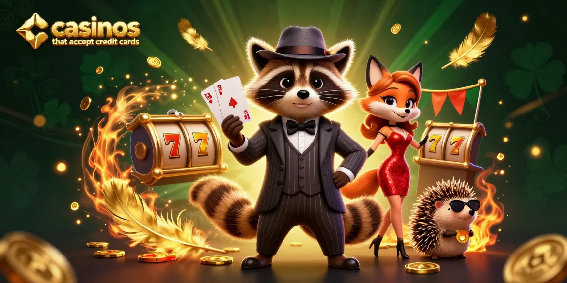 Experience thrilling action at casinos that accept credit cards with engaging characters in a vibrant scene.