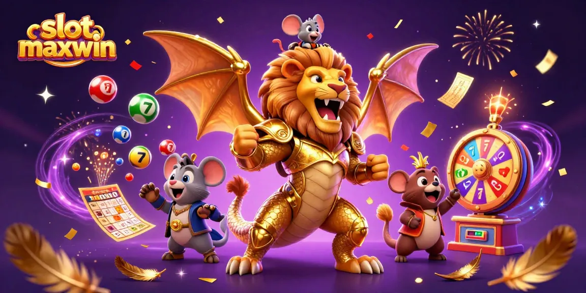 Rasakan gameplay yang mendebarkan dengan slot maxwin dalam suasana kasino 3D yang hidup menampilkan chimera dan elemen permainan dinamis.