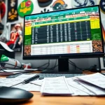 Engaging scene of online Betting setup showcasing a dynamic sports betting interface.