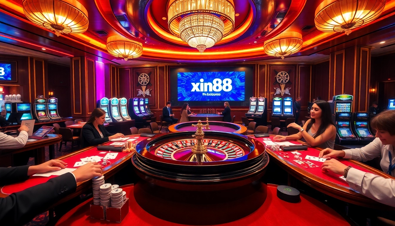Experience the thrill at a xin88 casino with exciting roulette action and vibrant poker tables.