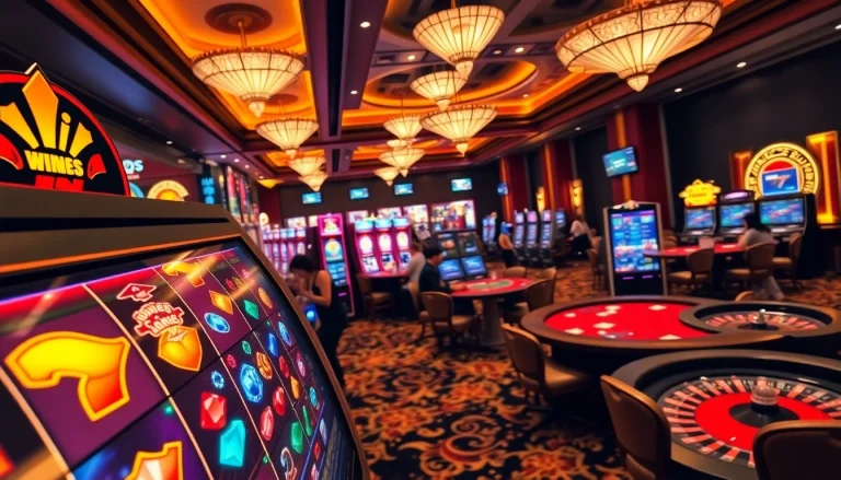Engaging casino atmosphere with qqmacan educational elements on slots and games.